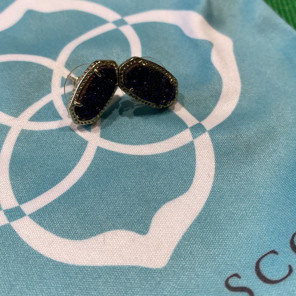 Kendra Scott Purple and Gold Earrings - Picture 2 of 7